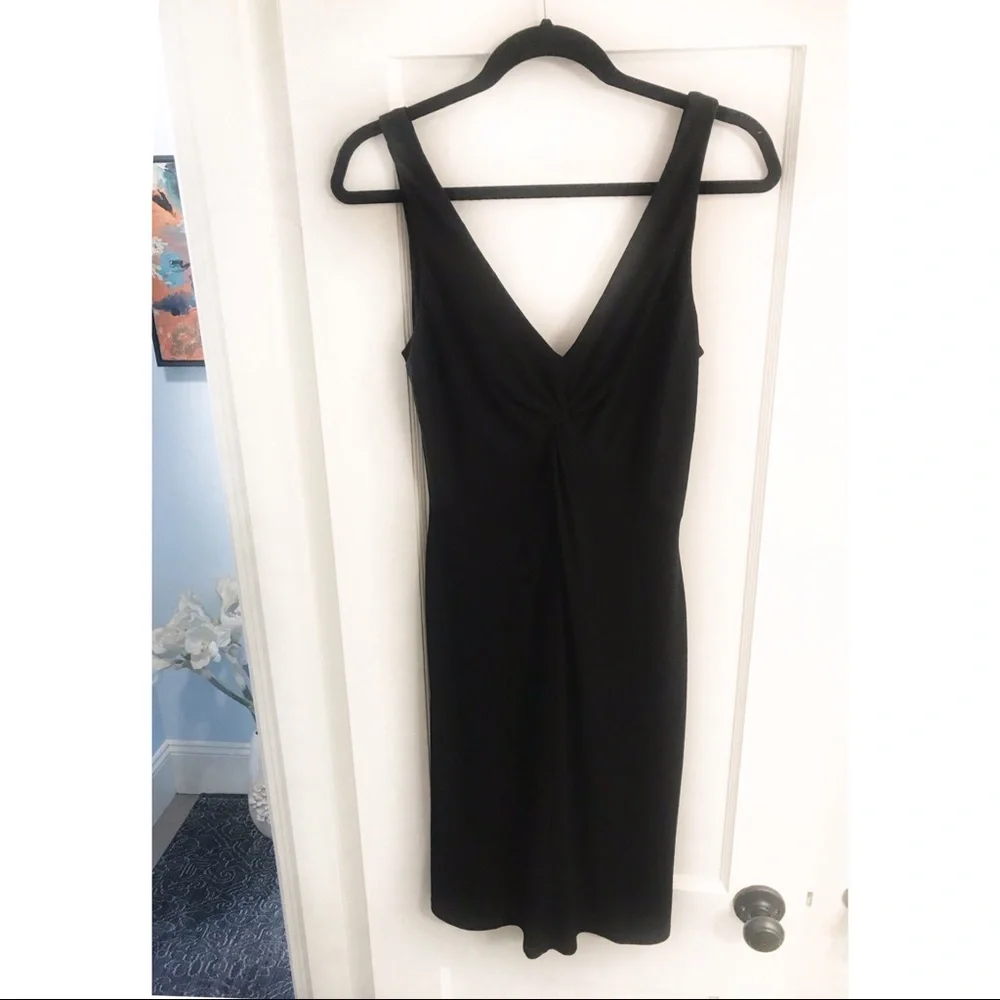 White House Black Market Black Cocktail Little Black Dress LBD Dress - Picture 4 of 7